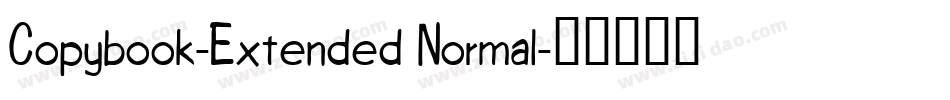 Copybook-Extended Normal字体转换